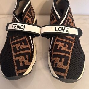 FENDI Zucca FF Logo Canvas Sneakers